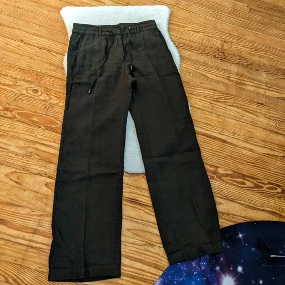 Olsen Pants Jumpsuits Olsen Linen Drawstring Trousers Anna